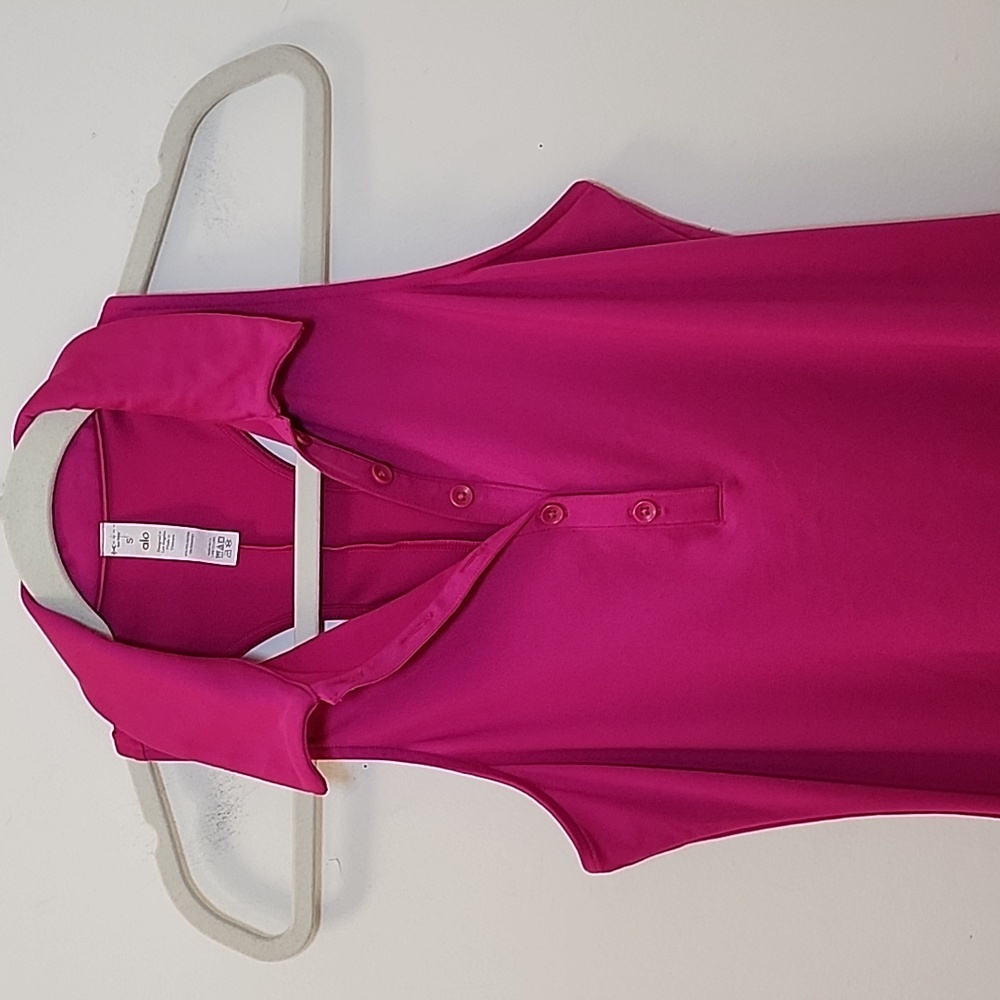 Alo Yoga Charmed Pink Tennis Sleeveless Polo Mini  Dress Size Small - Picture 9 of 16